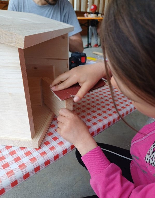 Holzbaustelle in Mals
