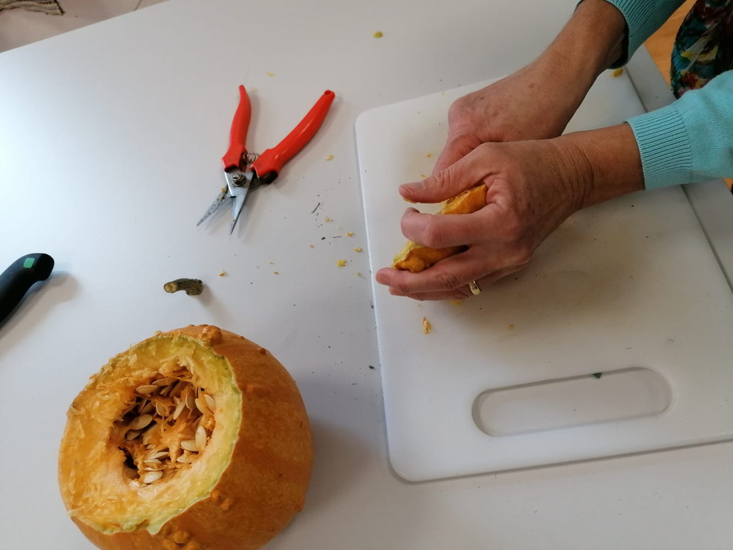 Workshop für Kinder: Herbstdekoration mit Kürbissen