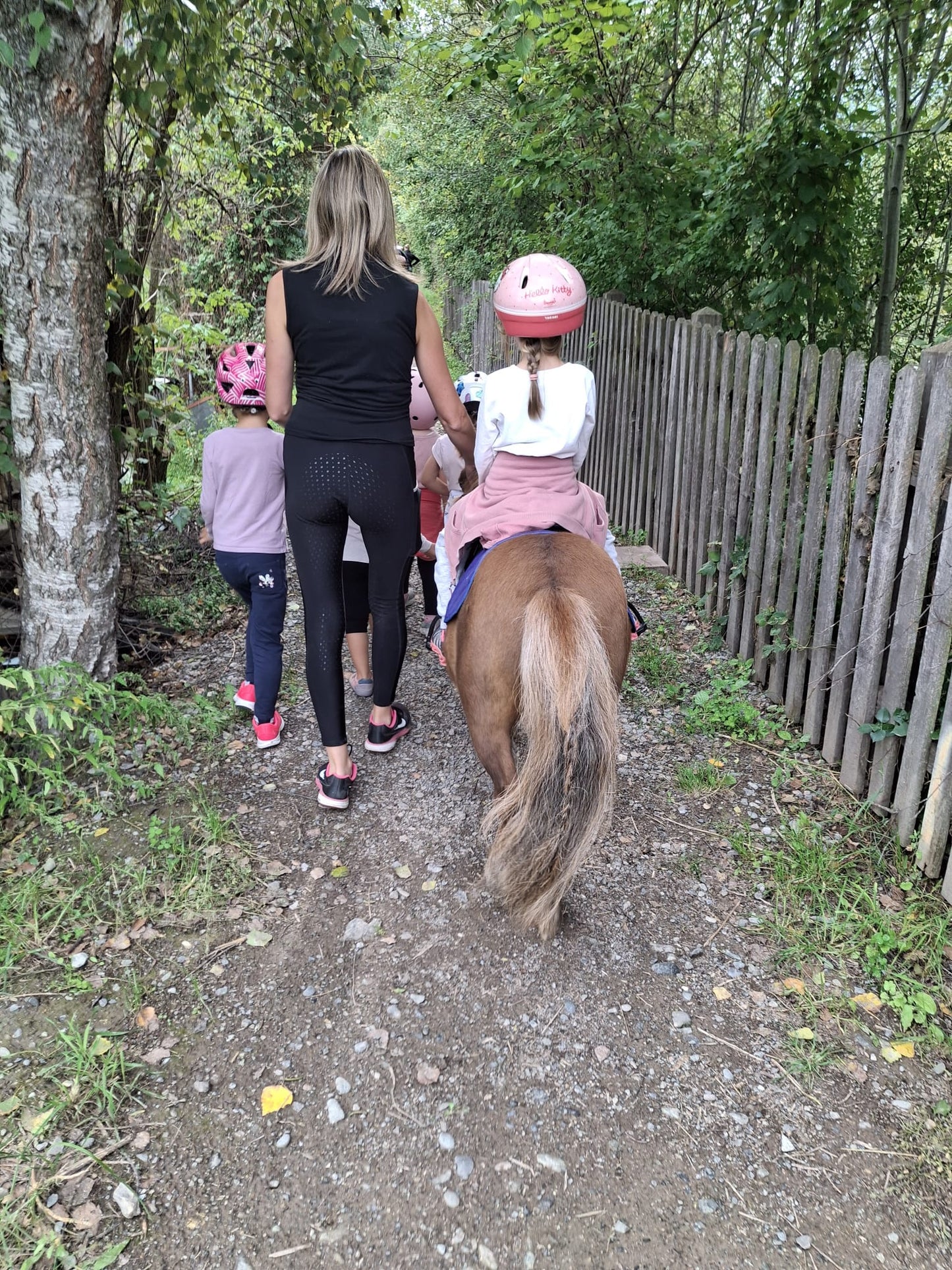 Geführtes Ponyreiten auf der Sold River Ranch in Prad