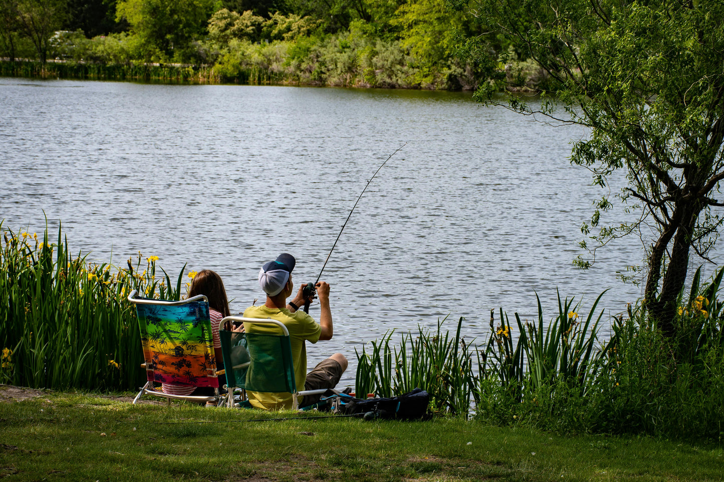 Elki Familienzeit: Fischen am Fischerteich Prad