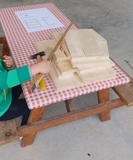 Holzbaustelle in Mals